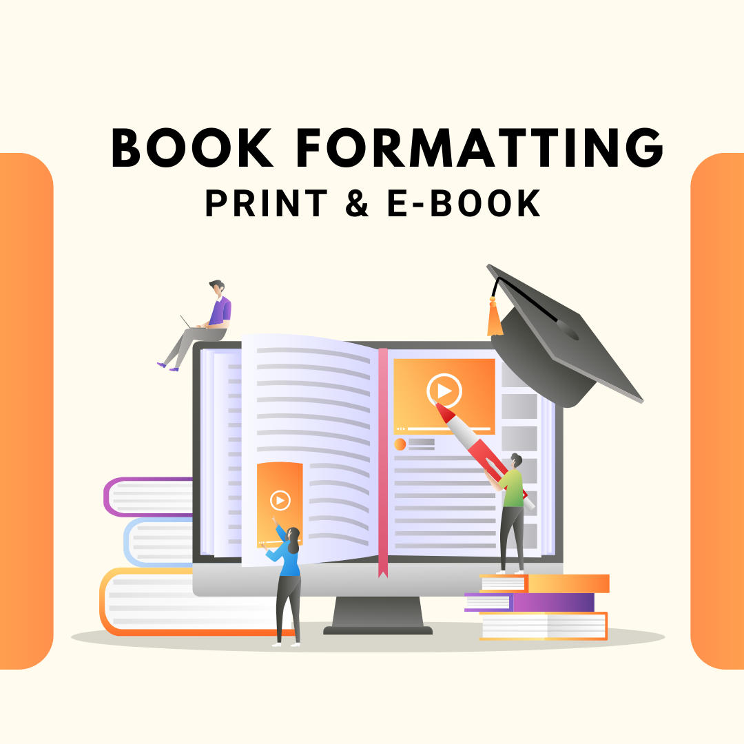 image of book formating service print and ebook